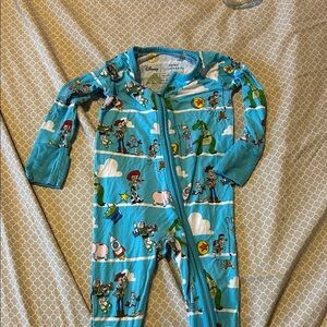 Little Sleepies Blue Toy Story Kids One-Piece Footie